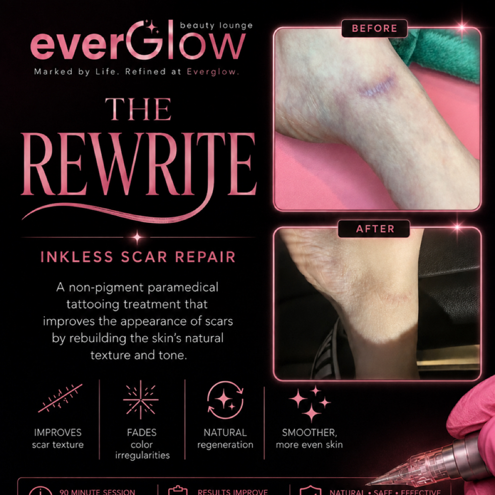 The Rewrite: Inkless Scar Repair at Ever Glow Beauty Lounge in Lubbock, TX