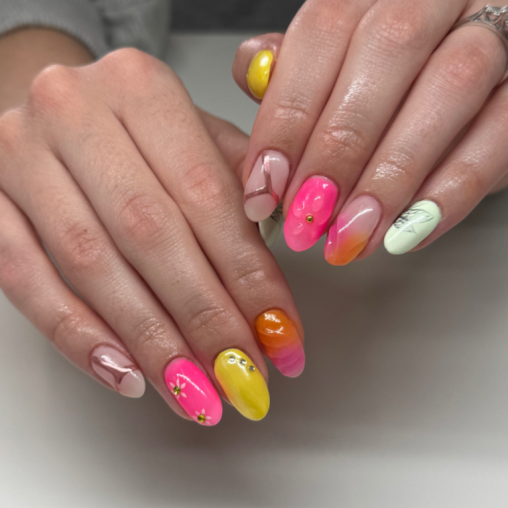 Builder Gel Manicure (Bare nail) at Urbane Nail Studio in Valparaiso, IN