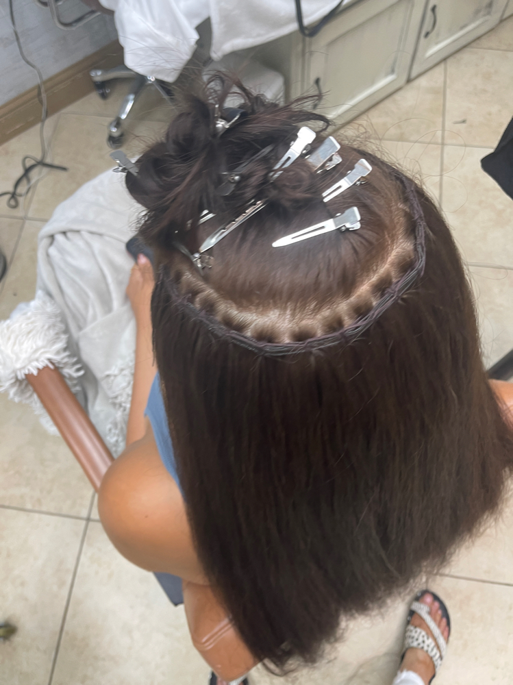 Hand-Tied Weft application