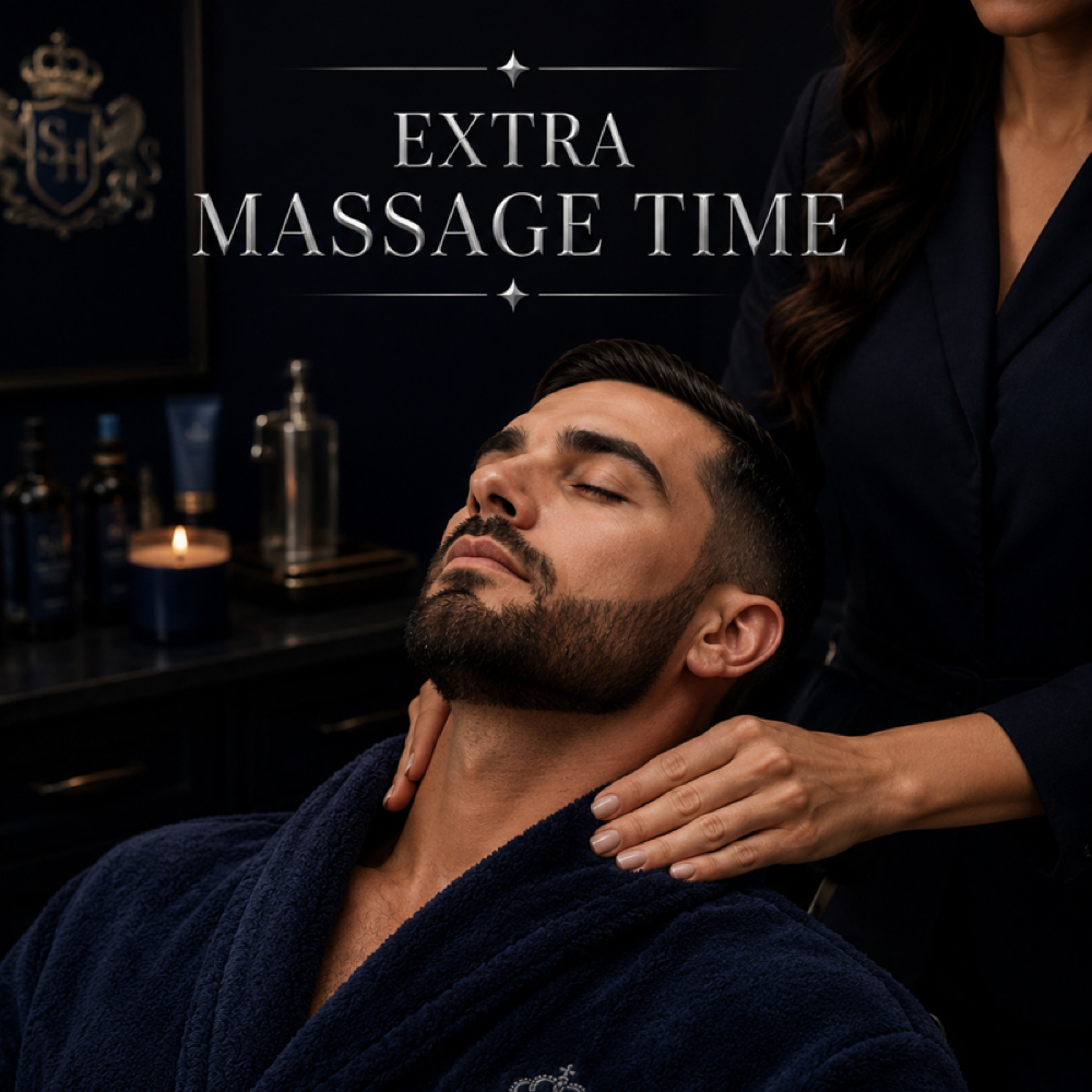 Extra Massage Time at Sterling House Mens Salon in Frisco, TX