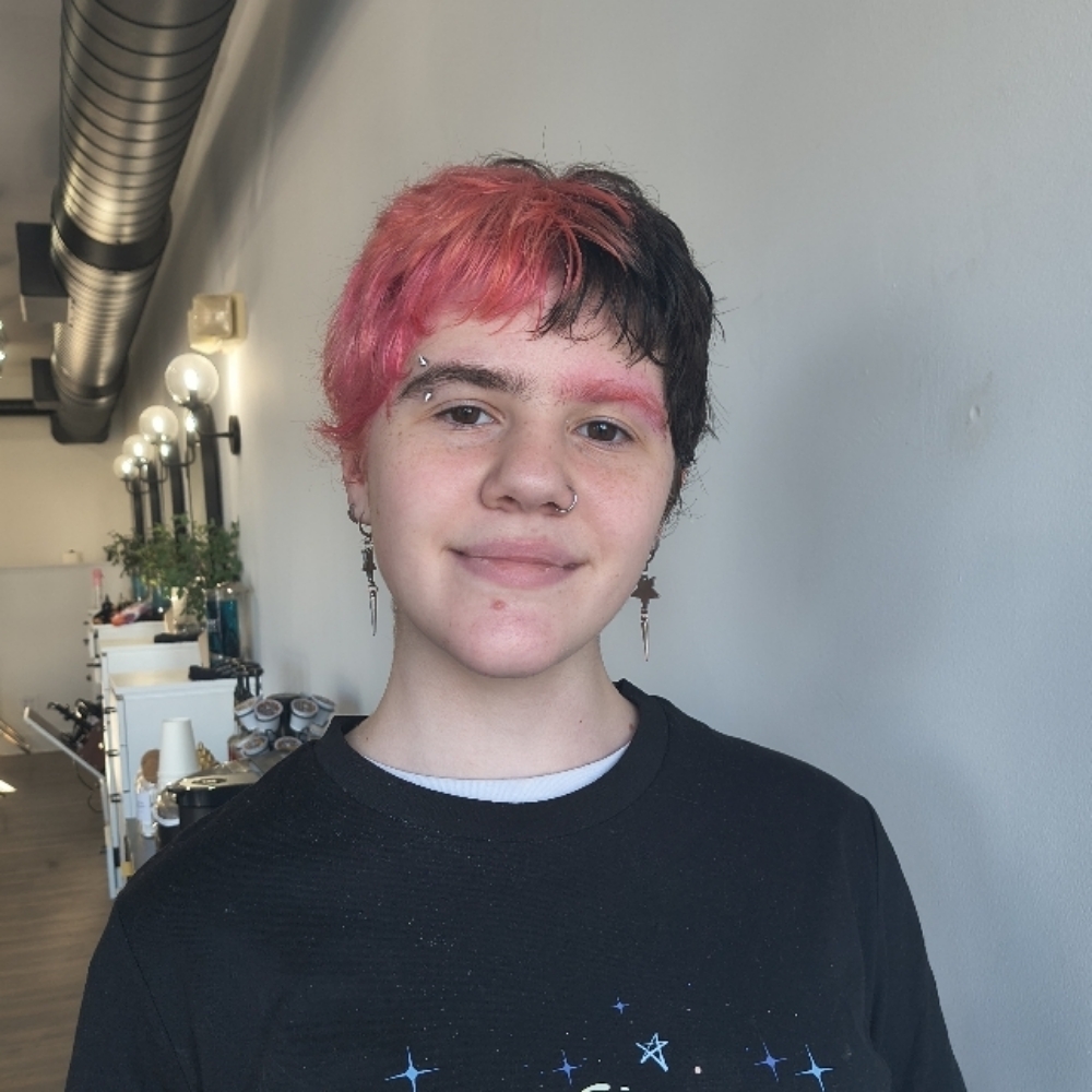Half Head Vivid at Disco Baby Hair in Fairfield, CT