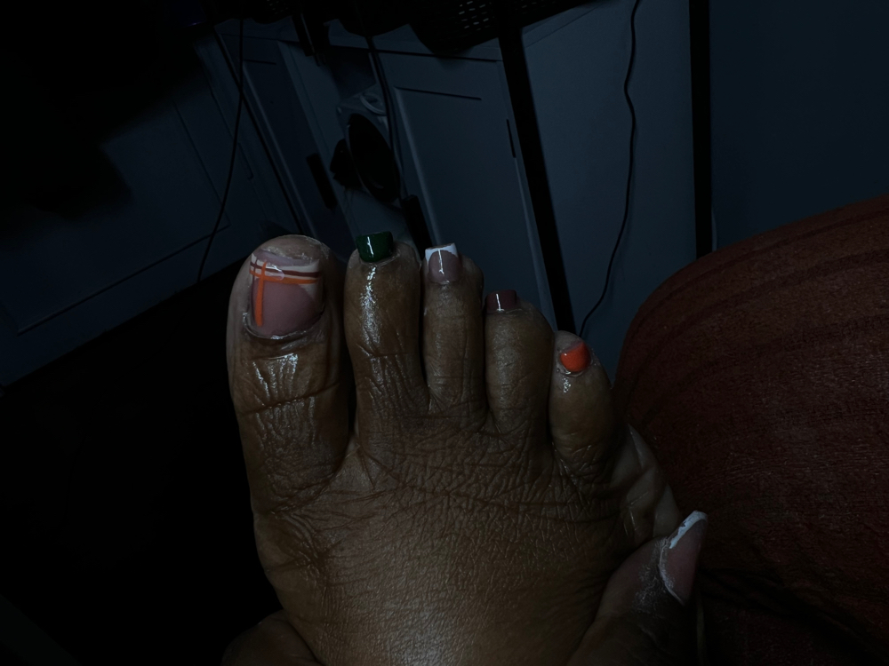 Acylic Toe Fill In at Venetta Gosha in Chicago, IL