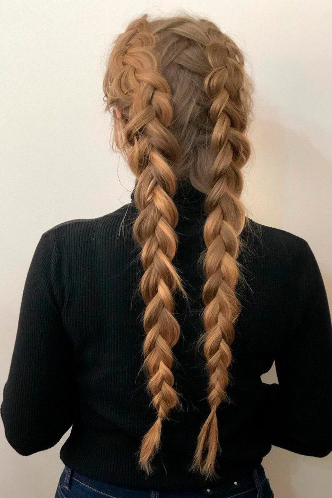 2 Simple Dutch Or French Braids