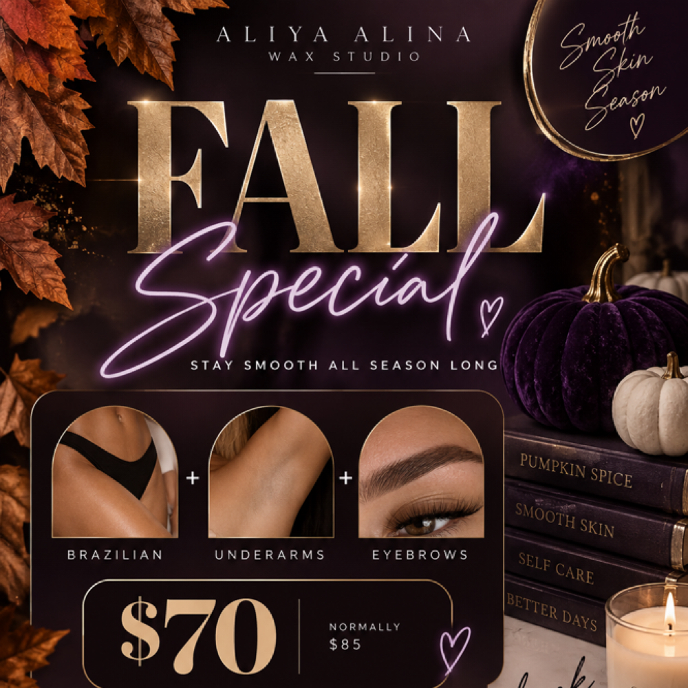 🍂 FALL SMOOTH SEASON 🍂 at Aliya Alina Wax Studio in Sarasota, FL