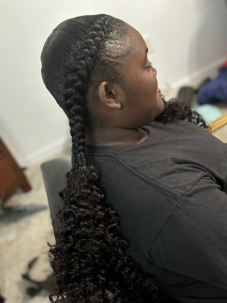 2 Feed In With curly Ends