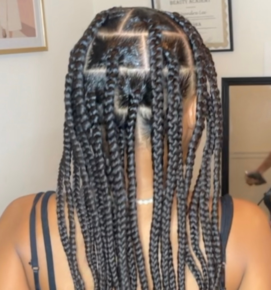 Large Knotless/ Box Braids