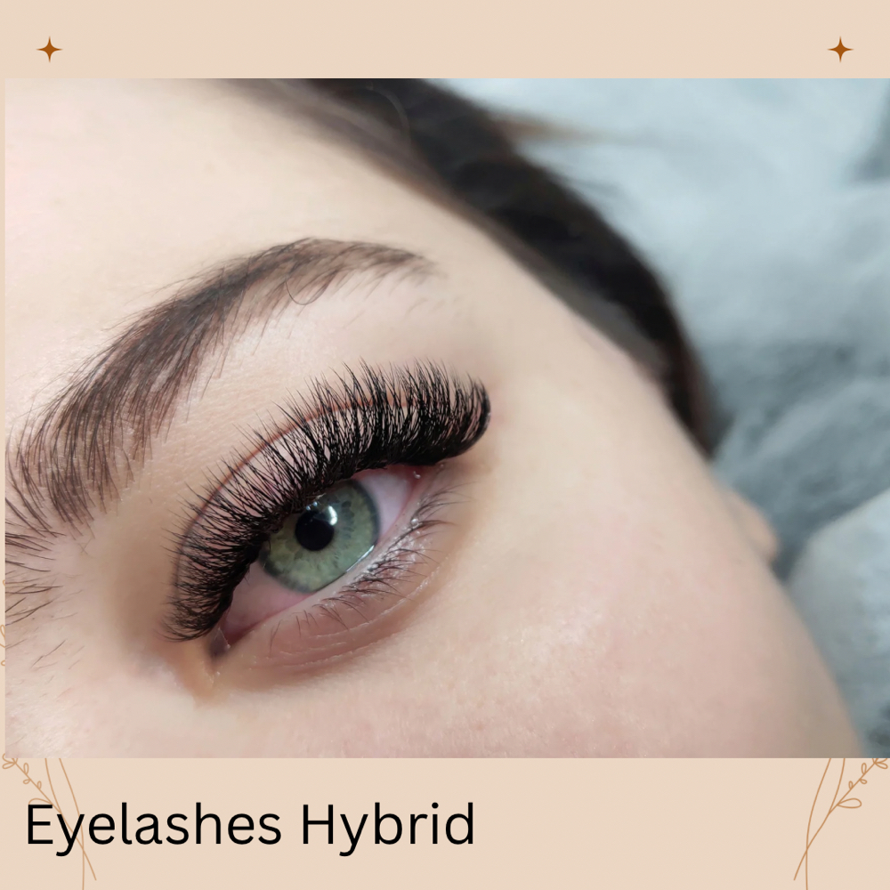 Eyelashes Hybrid Extensions at Nina Tran - Beauty & Plus in Tyler, TX
