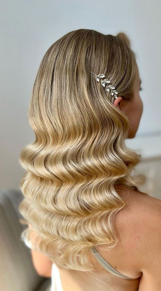 Long Hair Glam Waves at I Feel Pretty Hair & Makeup in Boynton Beach, FL