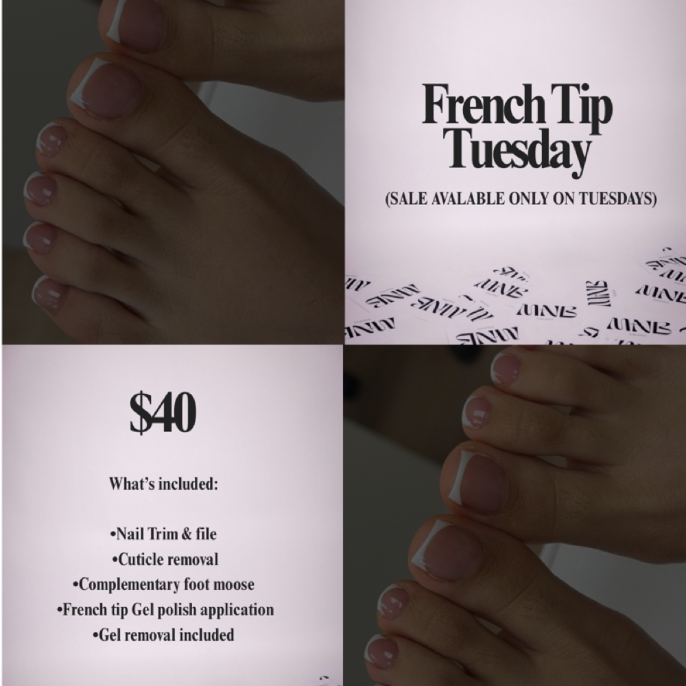 FRENCH TIP TUESDAY at MNB SALONS LLC in San Antonio, TX