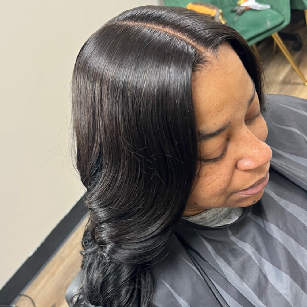 Eanaj Luxe QWeave (2x6 HD Closure) at Eanaj Hair Studio in Houston, TX