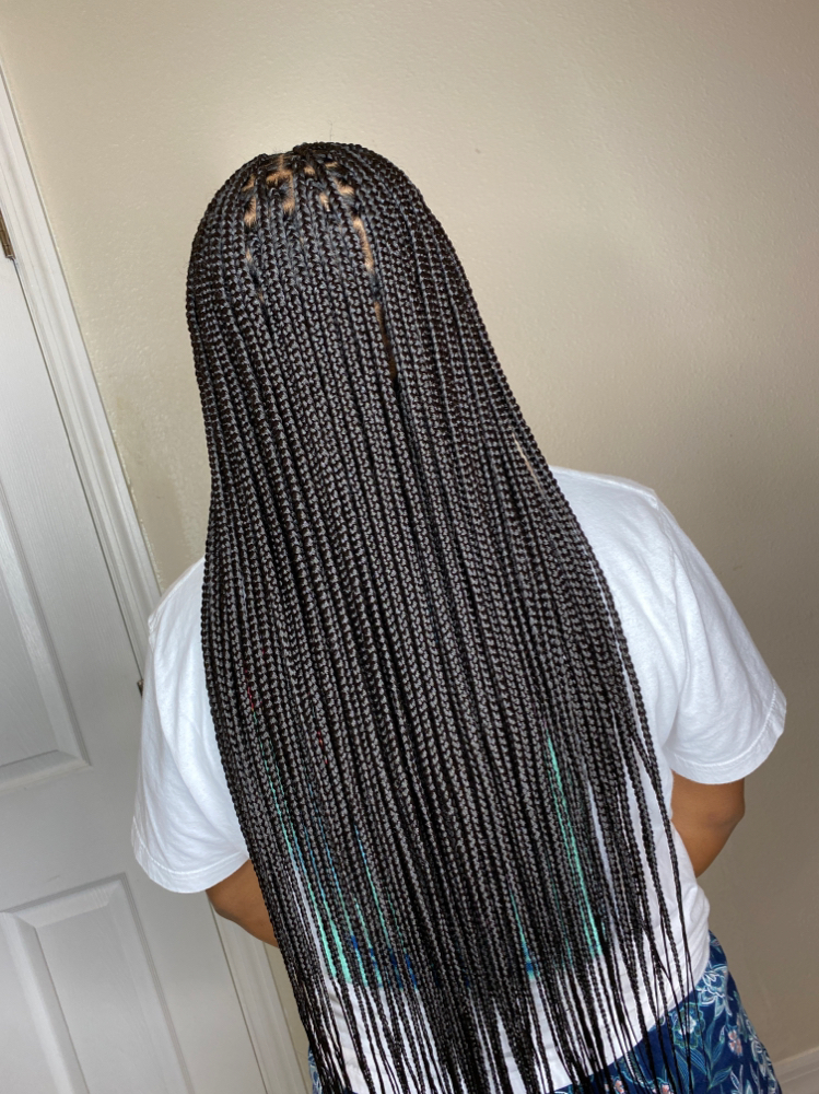 Small Knotless Braids (Mid-back)