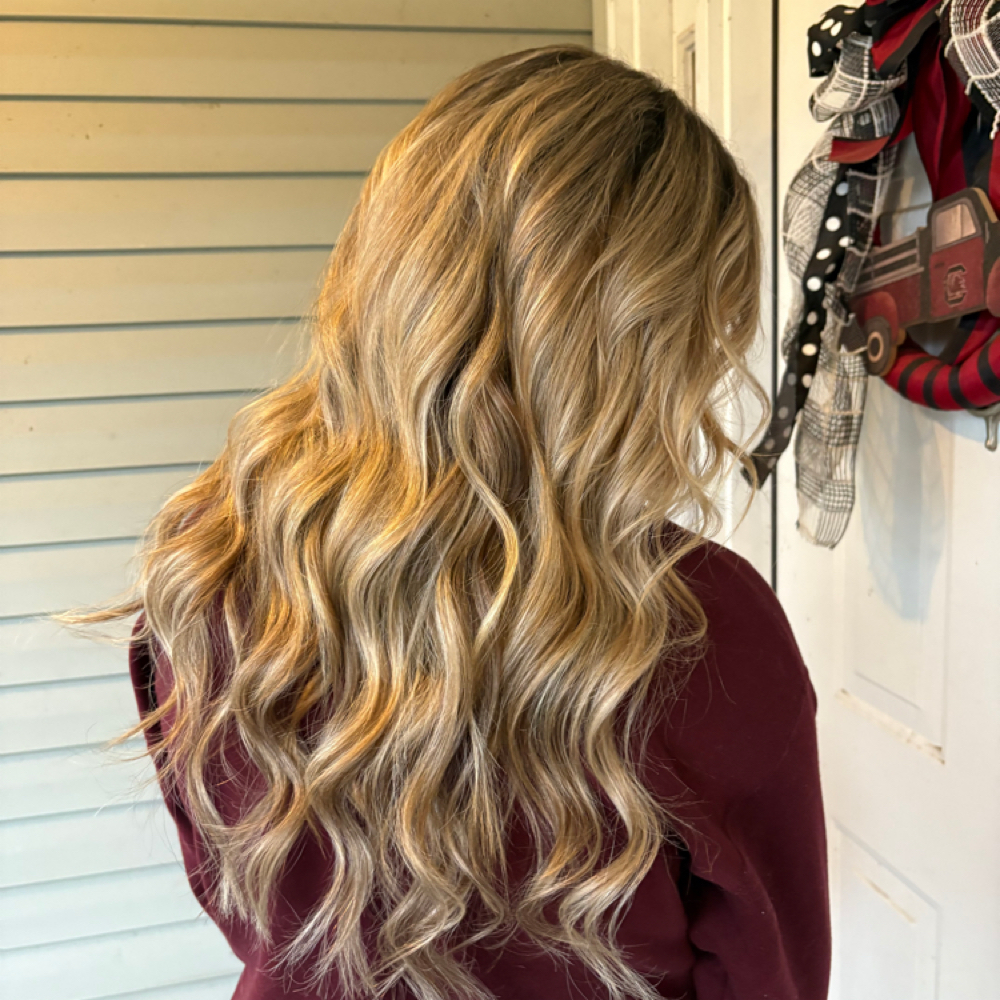 hair extension consultation at The Rue Magnolia in Gilbert, SC