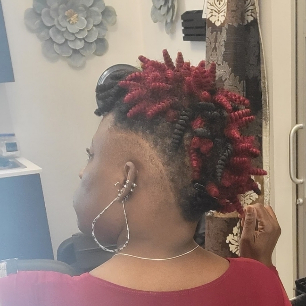 Faux Hawk Crochet Style at Passionate Creations Hair Salon LLC in Cary, NC