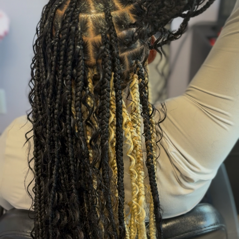 Boho Knotless Braids at Glow By JT in Bronx, NY