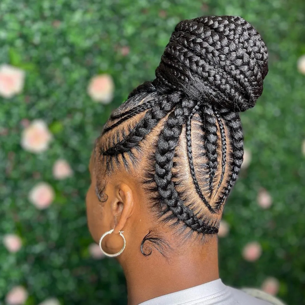 Stitch Braid Updo Style