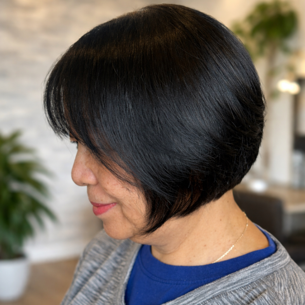 Customized Women Hair Cut at Glam with Seng in Woodbury, MN