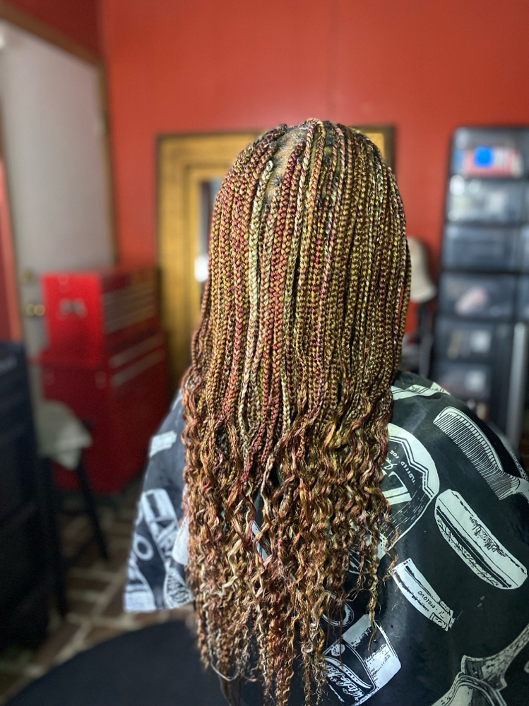 20” Box Braids are Knotless Braids