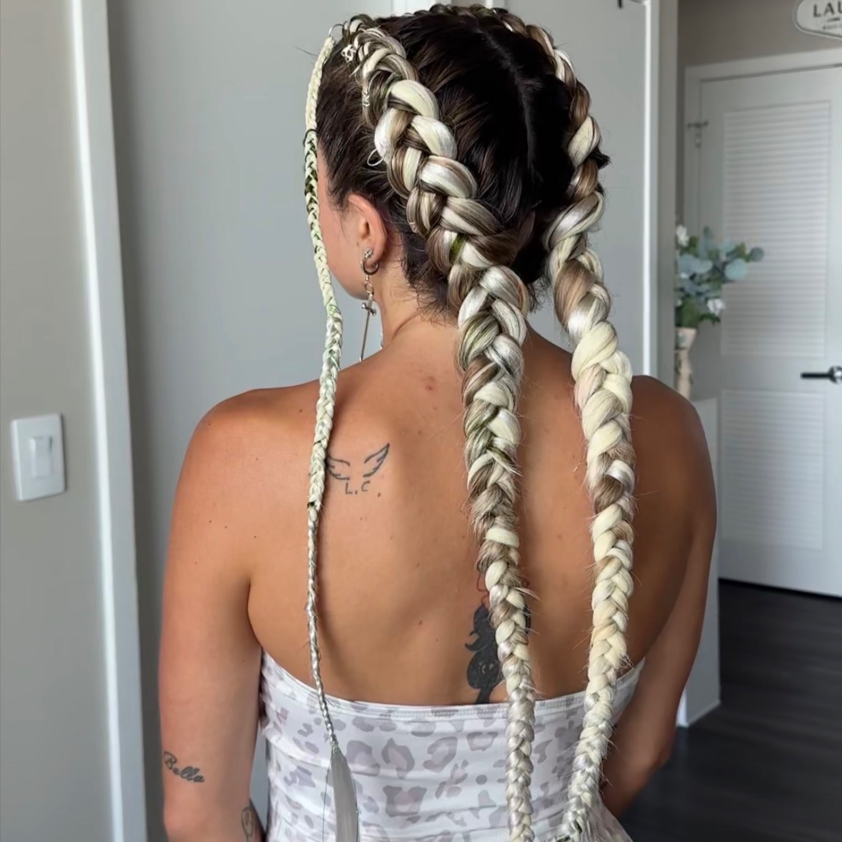 2 Feed-In Braids at Glam Up