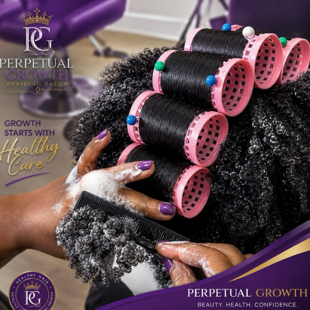 Roller Set at Perpetual Growth Braiding Salon By Neataylalycana in Topeka, KS