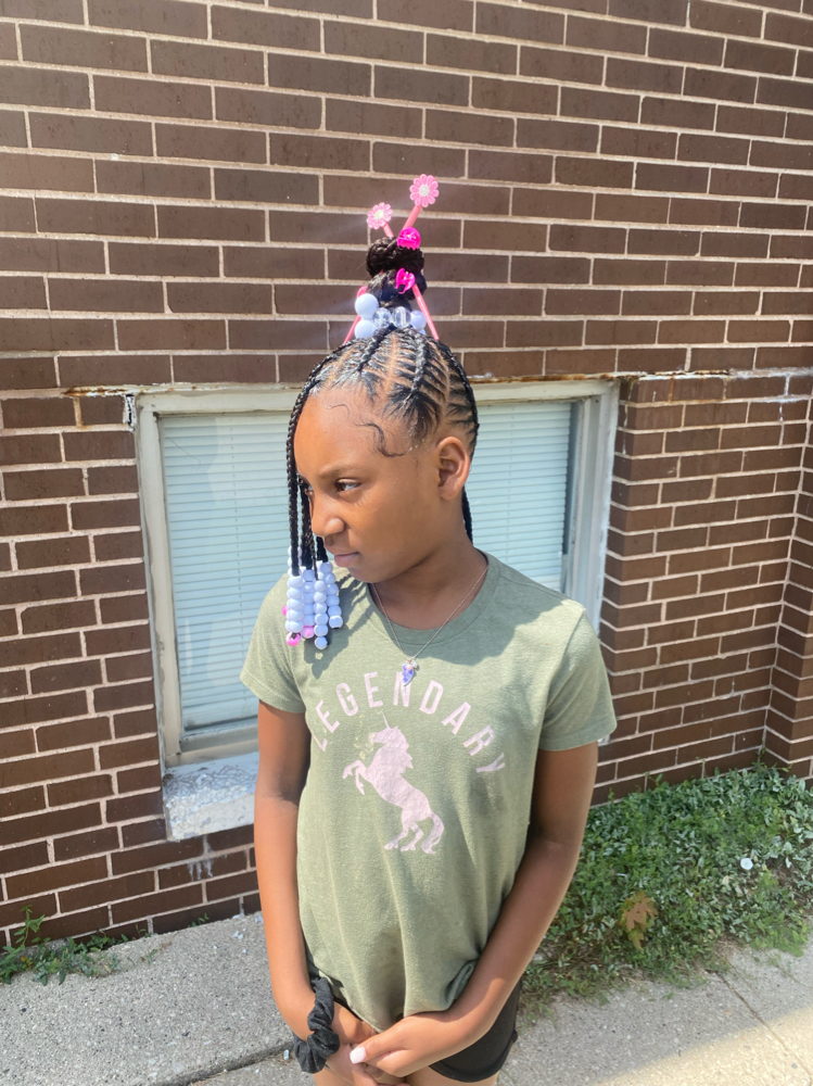 Lil Girls stitch Ponytail