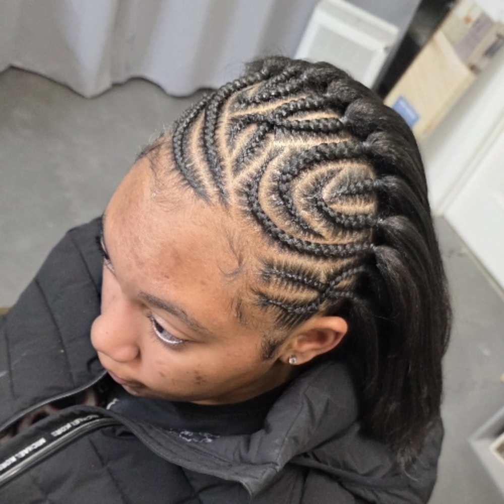 Natural Half Braids at Happy,Healthy_Hairfidence in Henry County, VA