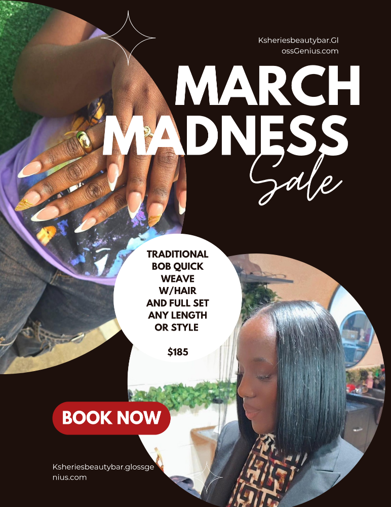 March Quick Weave And Nail Combo