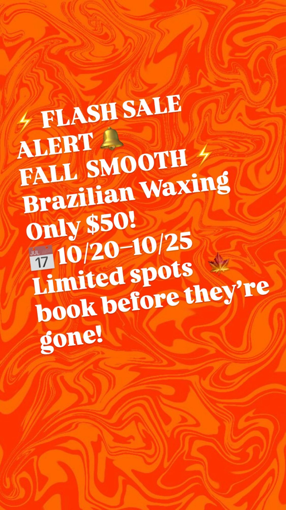 $50 BRAZILIAN WAX