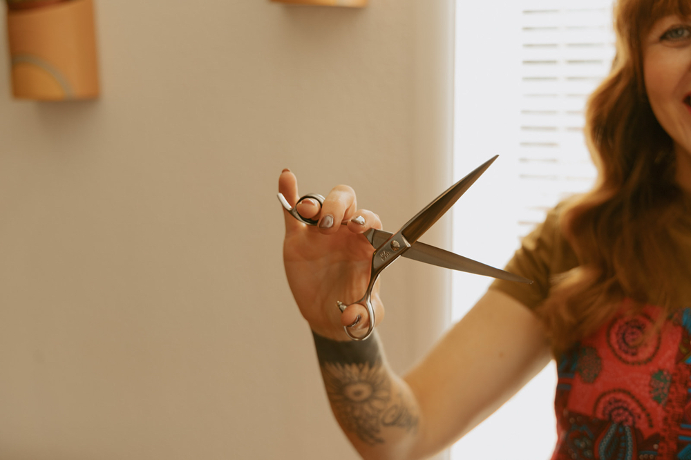 Medium to Long Scissor Haircut