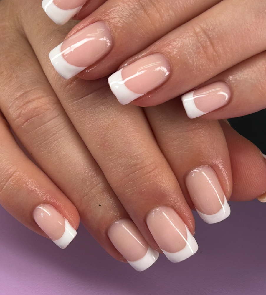 Full French Tips at Care’s Nail Bar in Rocky Top, TN