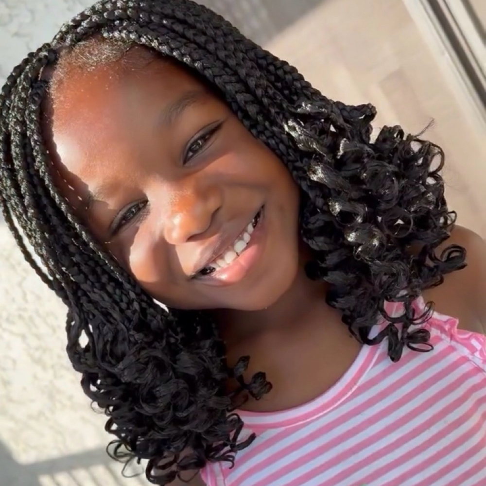 Kids Medium Box Braids 5/10yrs at Bita’s Beauty Glam