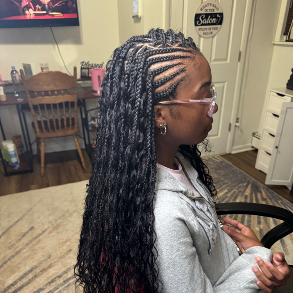 Boho Feed Ins and Knotless at Preciousstylez in Pittsburgh, PA