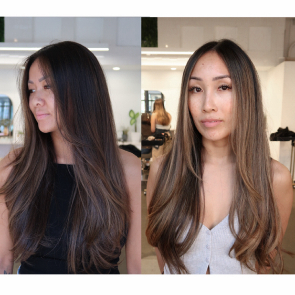 Dimensional Brunette at Made By Marcyy in San Diego, CA