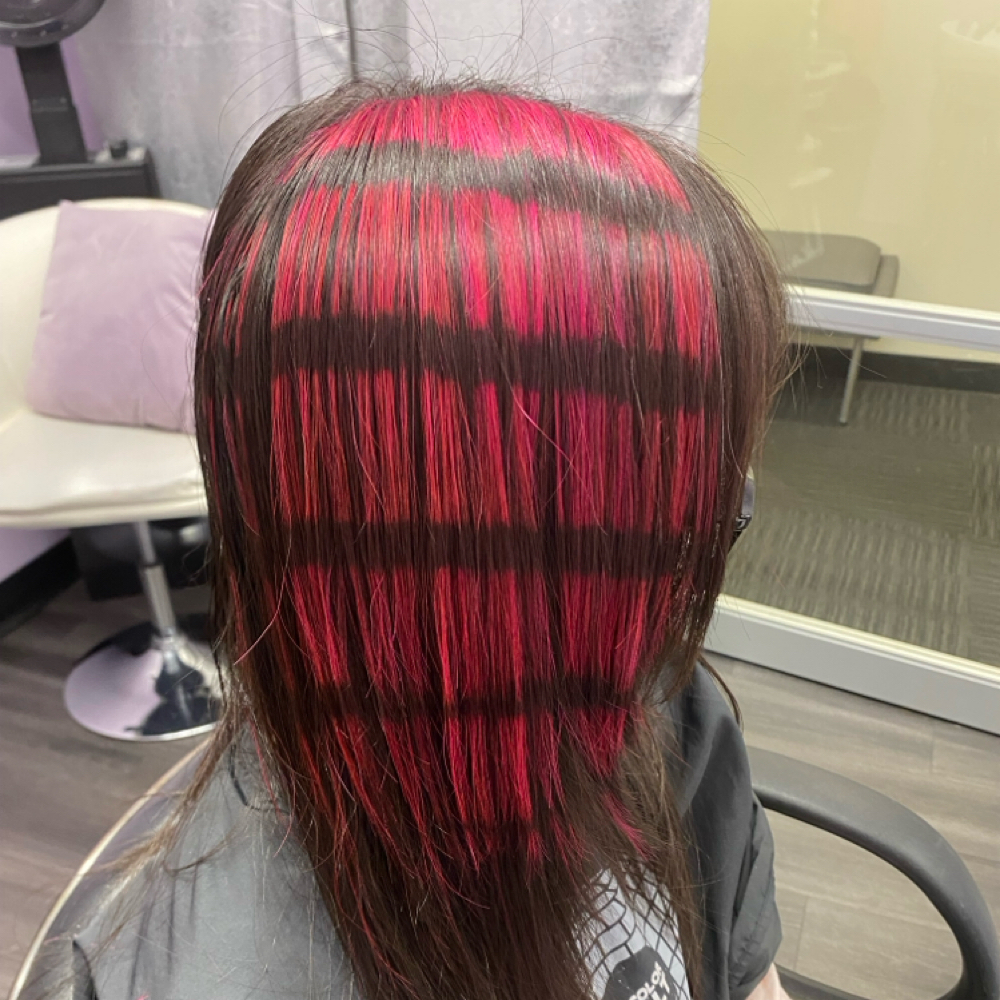 Raccoon Color Piece at Curls & Twirls in Covington, WA