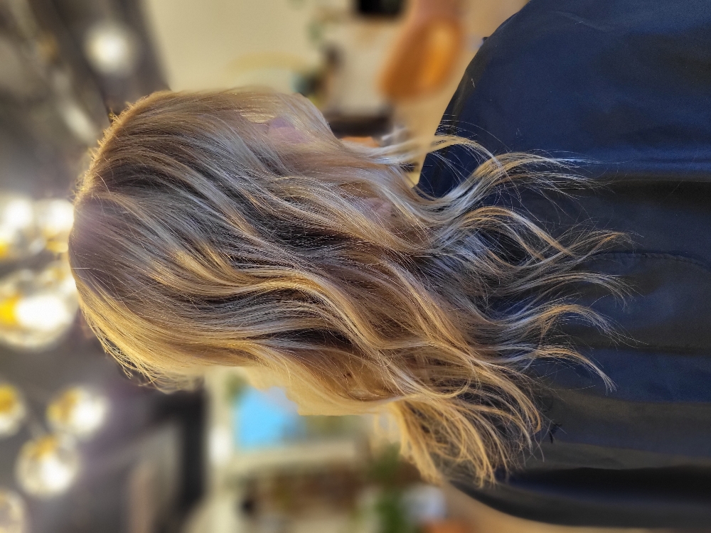 Root Color With Balayage/highlights