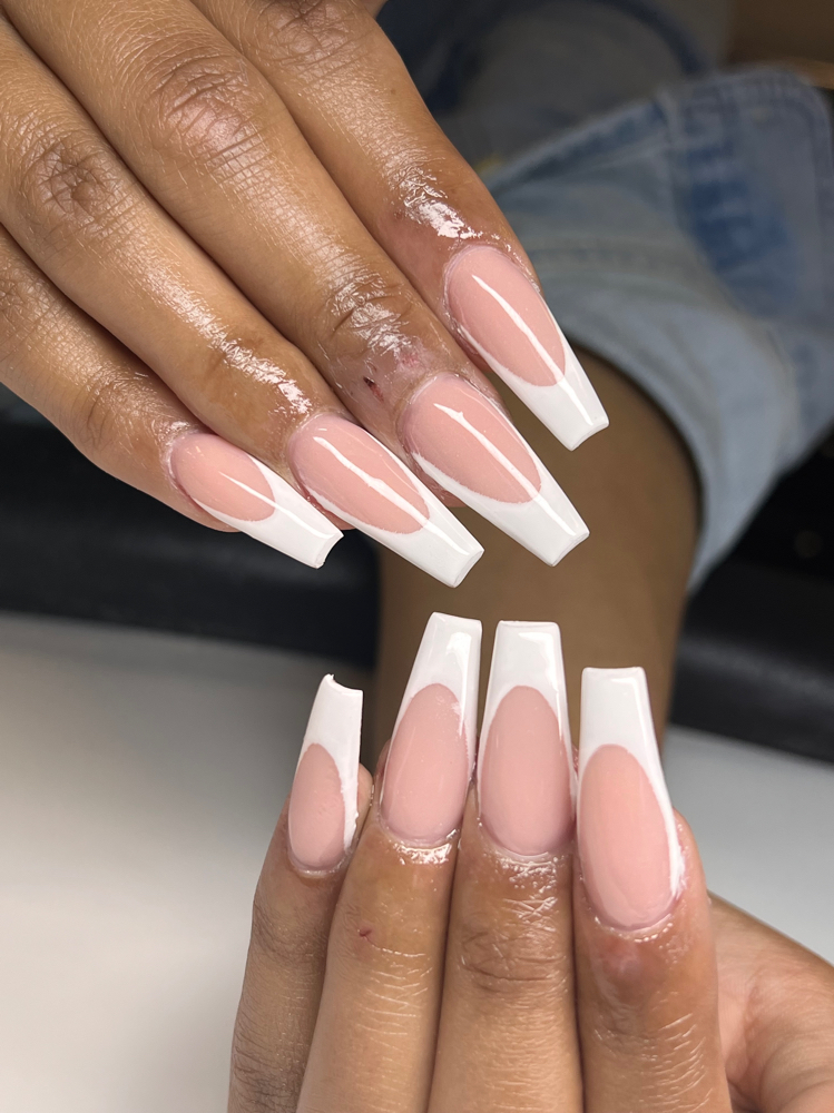 French Tips Full Set at Toy Claytor in Raleigh, NC