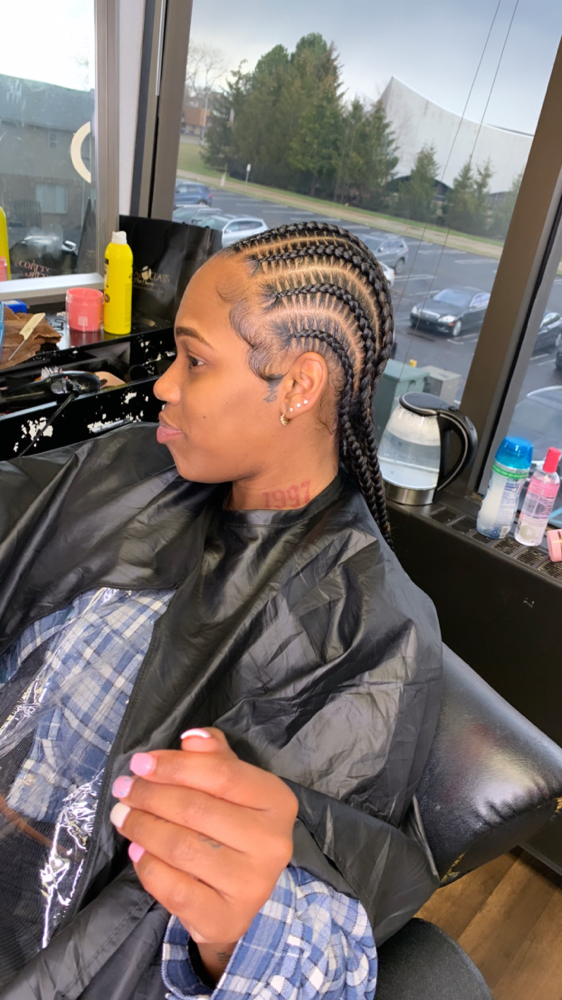 8 Feed Ins at Hair Styles By Madi in Oakpark, MI