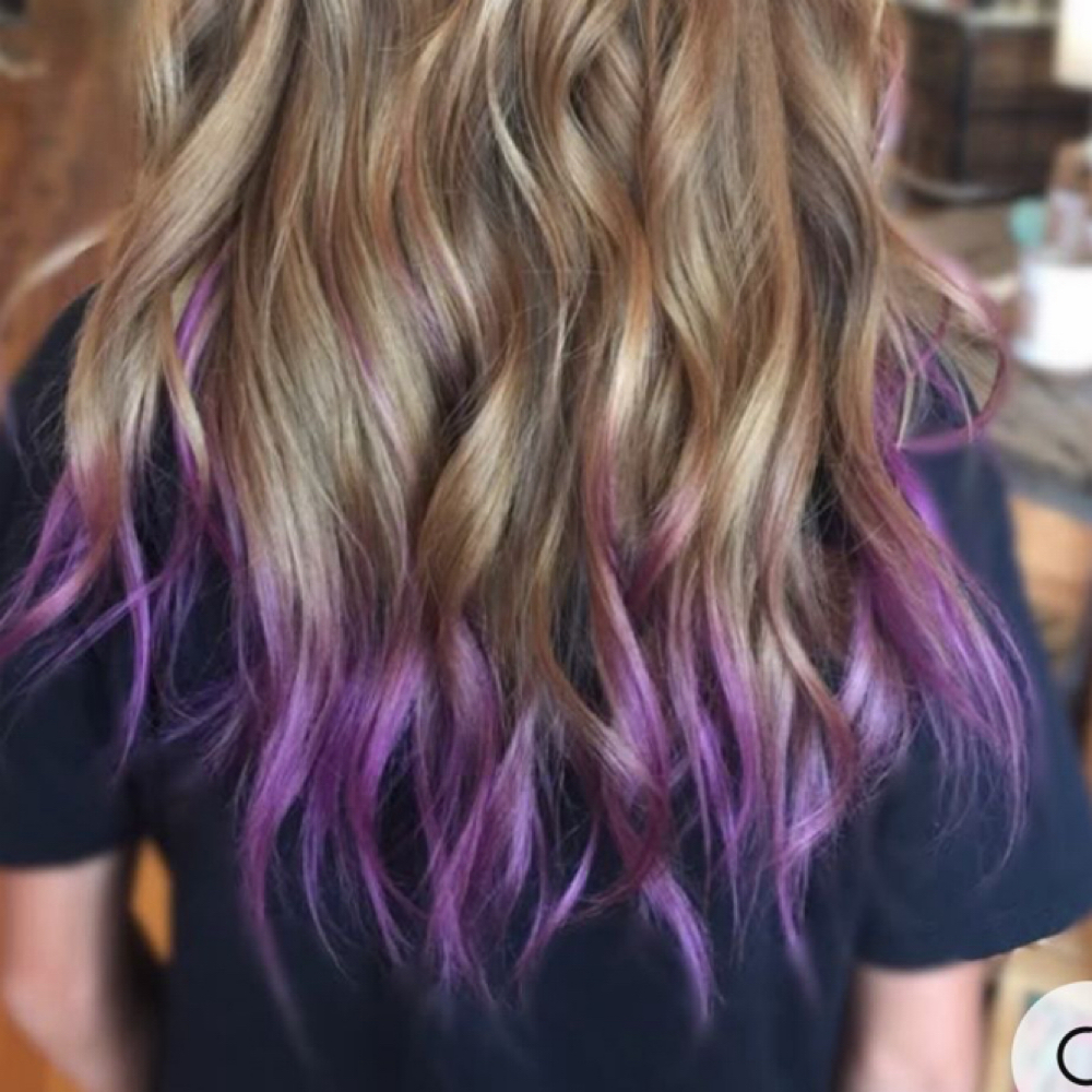 Colored tip/Peekaboo at Beauty Empire Salon in Raymore, MO