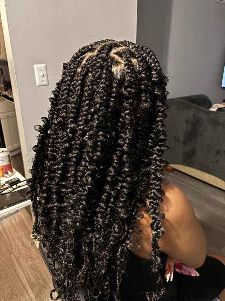 butterfly knottless braids 😍