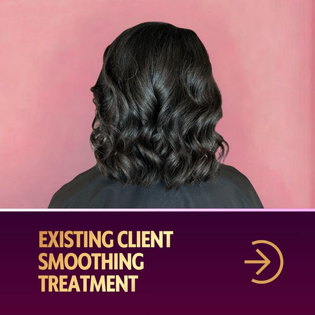 Existing Client Smoothing Treatment at Her Mane Therapy in Lewisville, TX