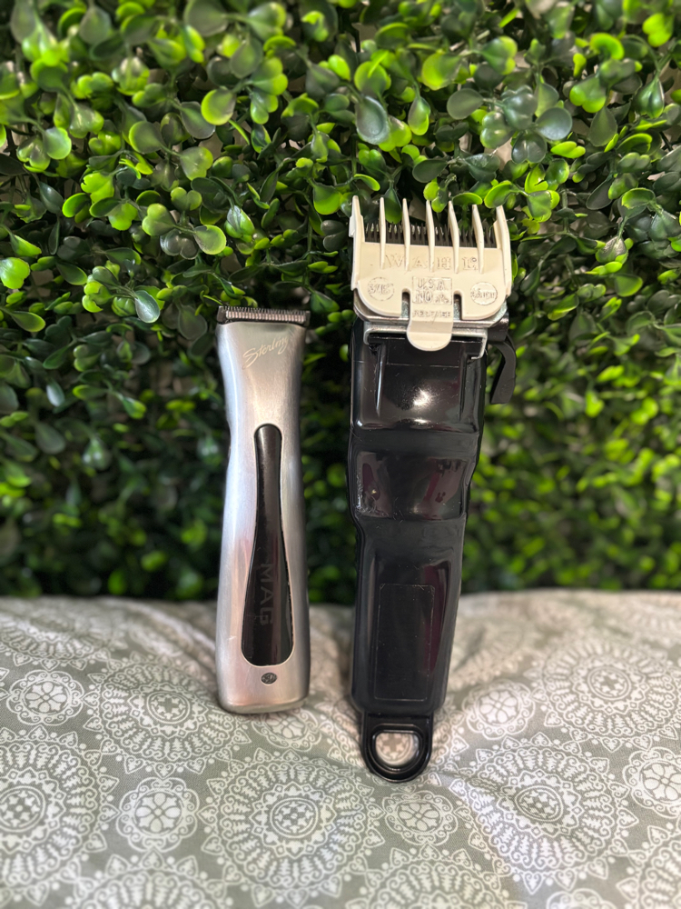 Buzz cut with relaxing treatment