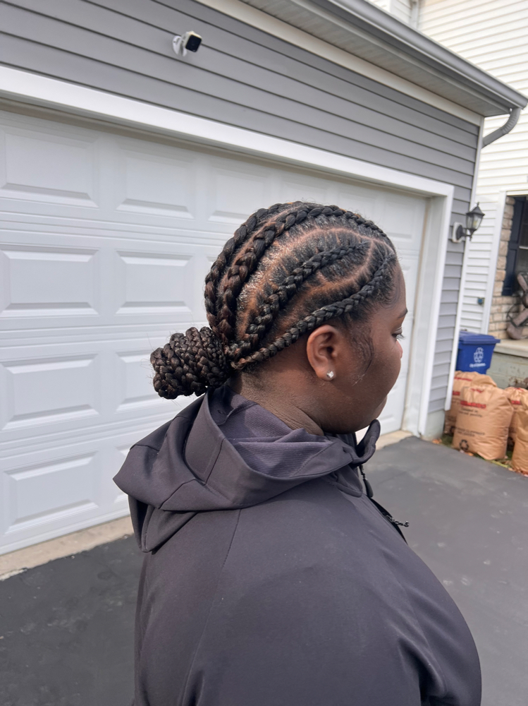 5-6 feed-in braids