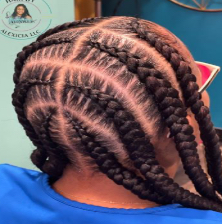 Large Pop Smoke Stitch Braids