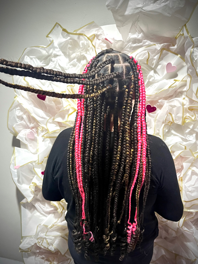 Large Traditional Box Braids