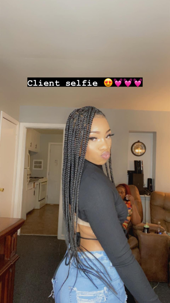 Medium Knotless Braids