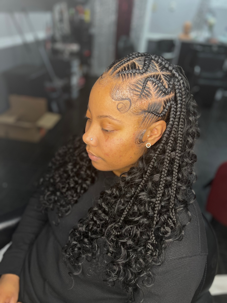 Sew-In With Medium Braids