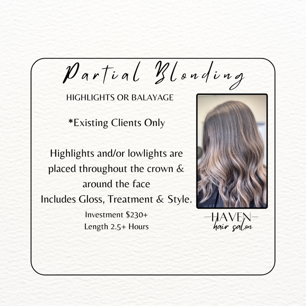 Partial Blonding at Haven Hair Salon in Sandy Springs, GA