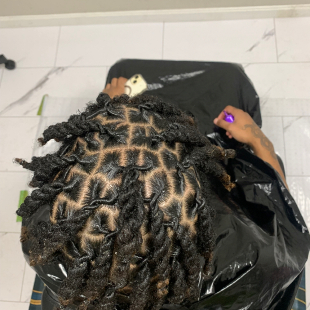 2 Strand Retwist Above Shoulder at Natural Root & Locs in Columbus, OH