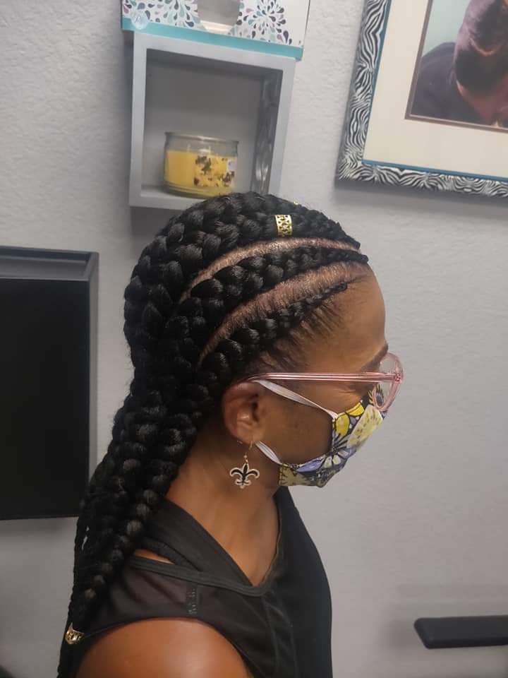 FEED IN  CORNROWS, GODDESS BRAIDS