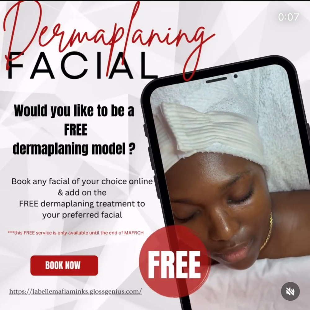 FREE DERMAPLANING Treatment-ADD ON