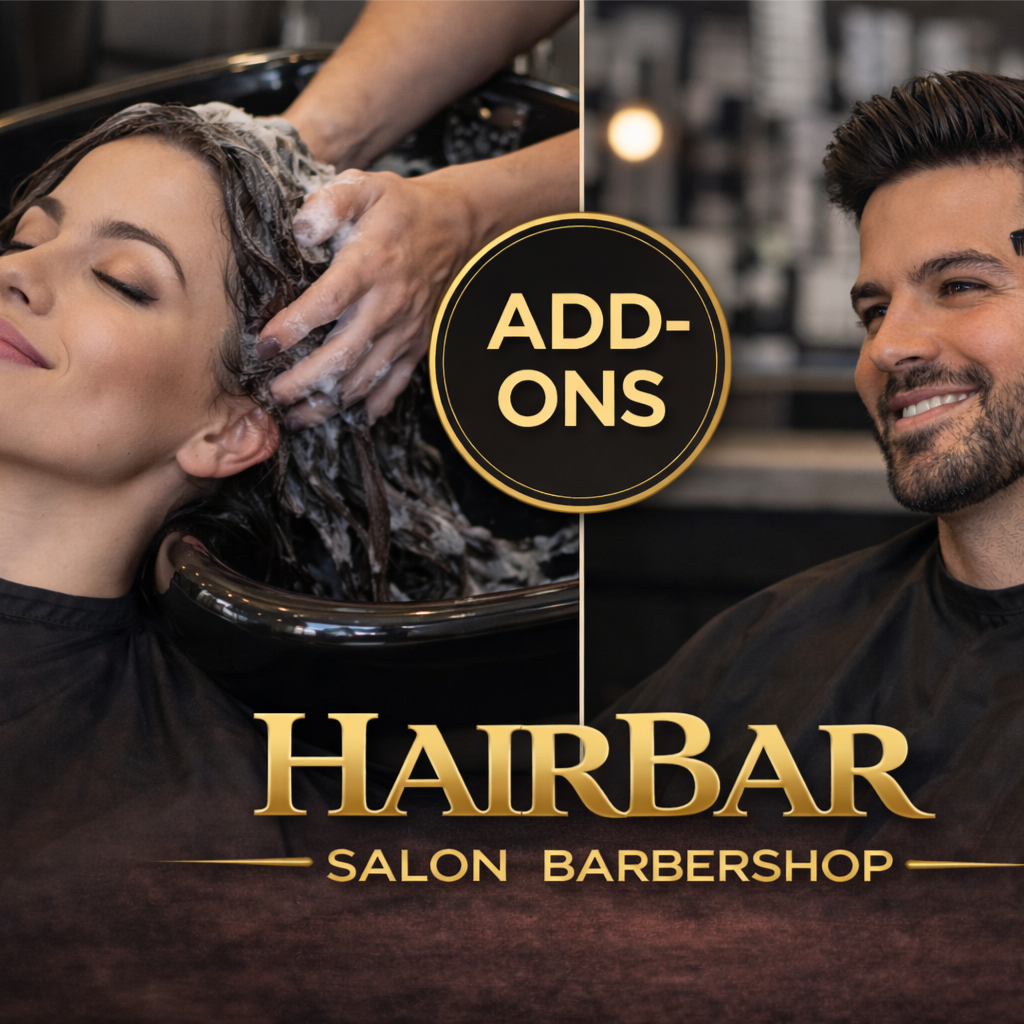 Root Touchup + Cut + Blow Dry (2) at HairBar Salon BarberShop in Cross Roads, TX